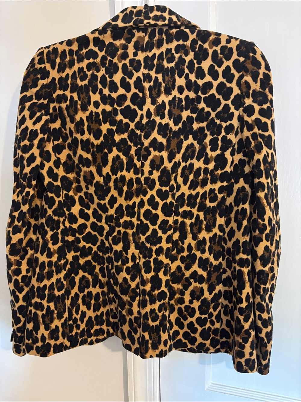 Frame Cotton Velvet Leopard Print Blazer - Picture 4 of 6